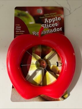 Apple Slicer - Red Apple Shape Fruit Cutter New Never Opened